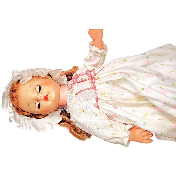 19" Vintage Straight Leg Blonde Blue Eyes Doll By Eegee - Picture 8 of 14